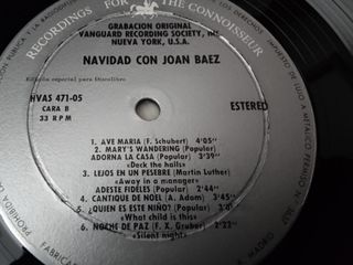 Vinilo Joan Baez Noel