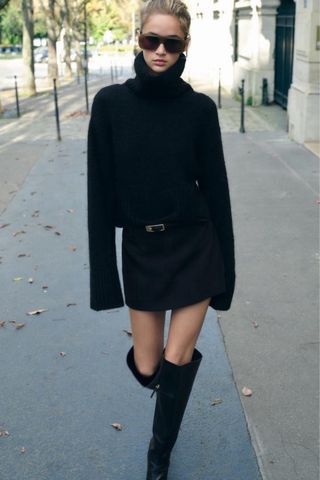 Jersey Zara Negro Talla S-L