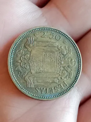 Moneda 2'50 Pesetas