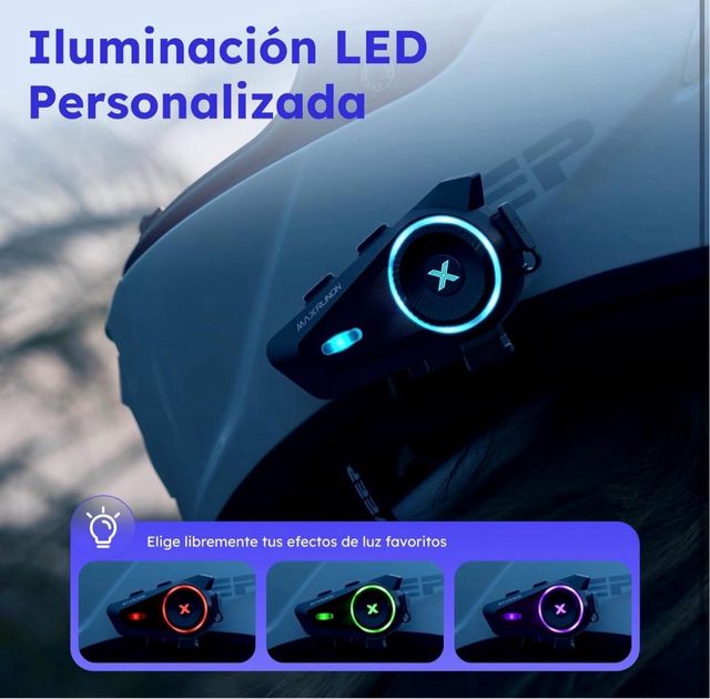 MAXRUNON Intercomunicador Casco Moto