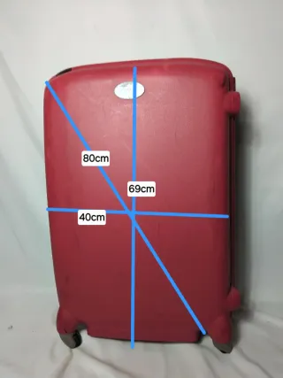 Maleta American Tourister Roja Oscura