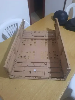 Cassetta pieghevole marrone