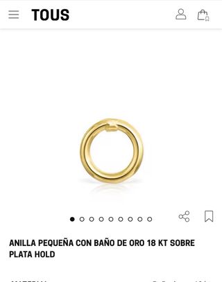 Tous Anillo Oro