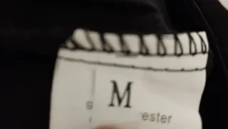 Pantalón negro ancho y cómodo tela fina