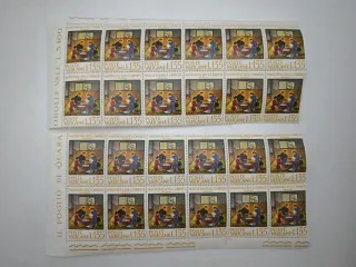 Poste Vaticane Lire 135 Due Fogli Nativitas Nuovi