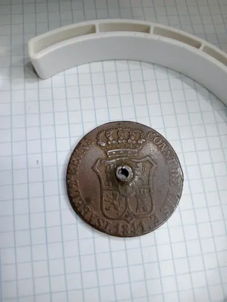Moneda Antigua 1844 Escudo Real