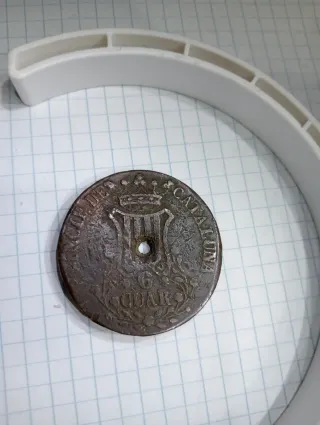 Moneda Antigua 1844 Escudo Real