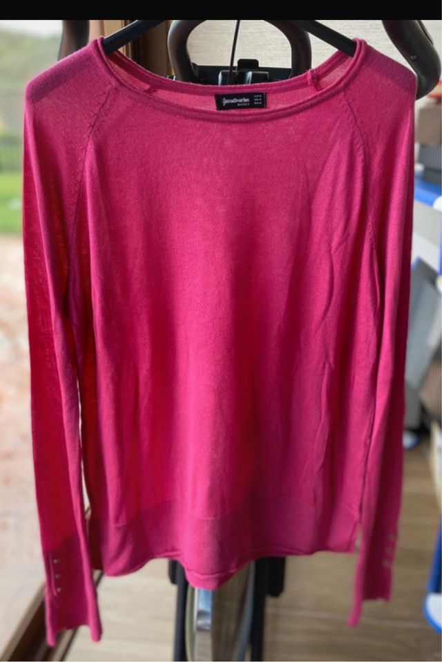 Jersey Stradivarius Rosa Talla M