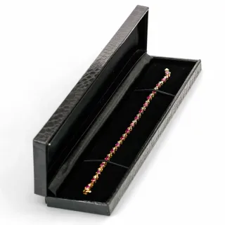 Pulsera Oro 18K Rubíes y Diamantes Naturales