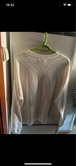 Jersey Hollister blanco con bandera USA