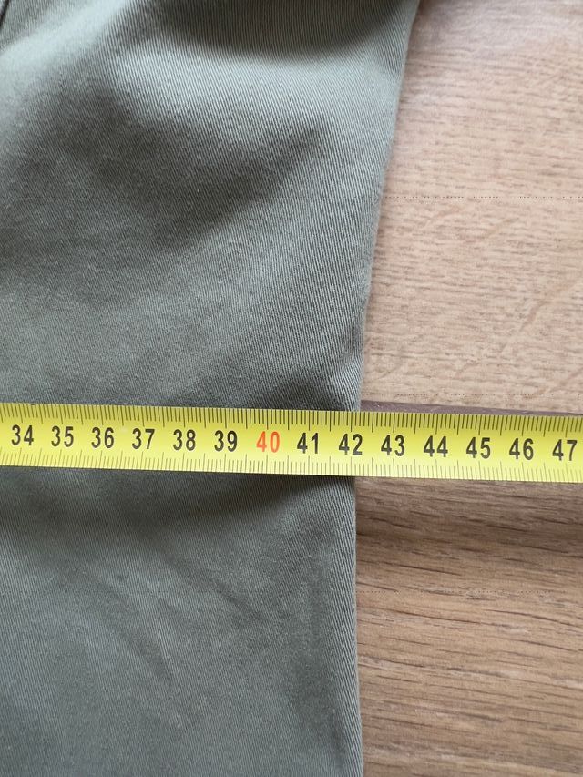 Giacca Please vintage con volant verde oliva