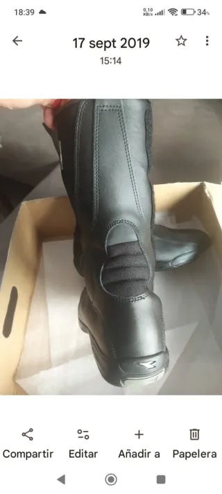 Botas de moto para mujer