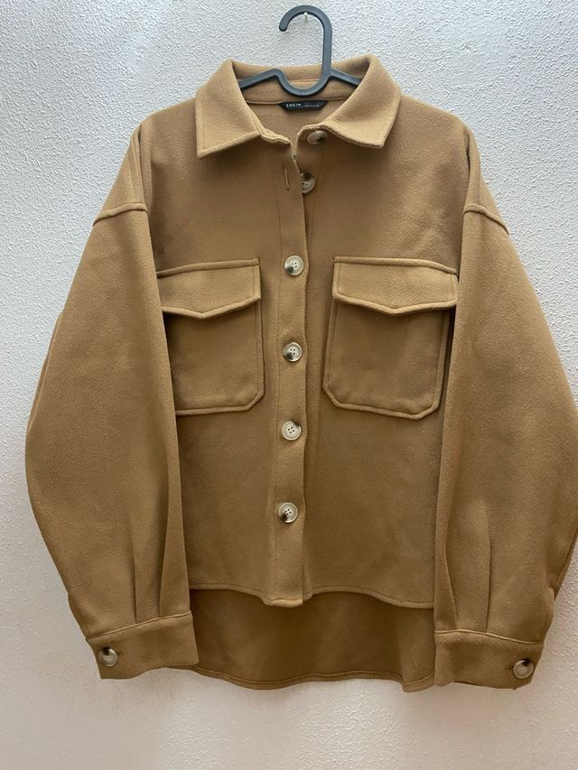 Sobrecamisa paño Shein marrón