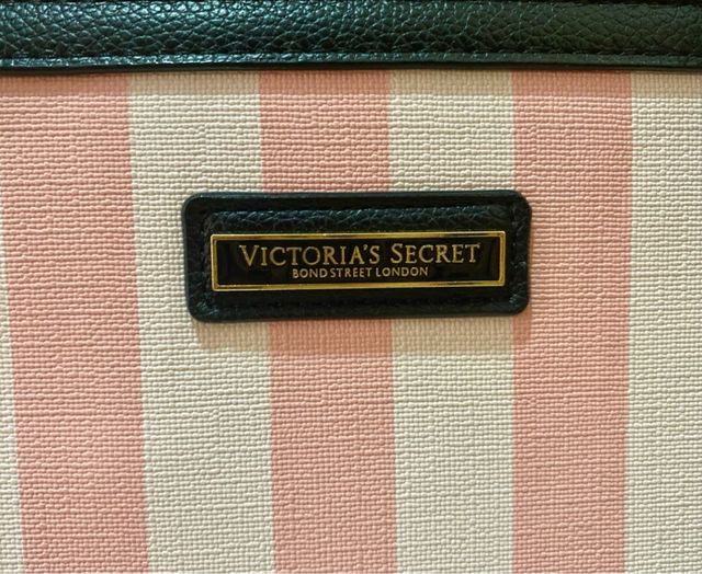 Bolso Victoria's Secret Rayas Rosa y Blanco