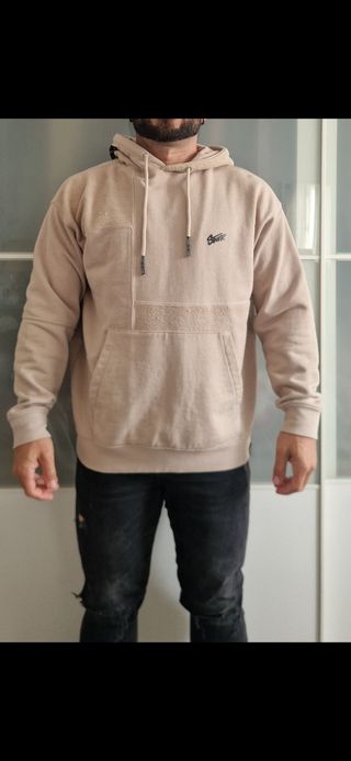 Sudadera STWD Beige Patchwork