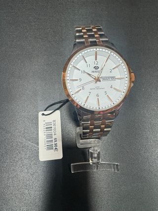 Reloj Marea Acero Dorado y Plateado