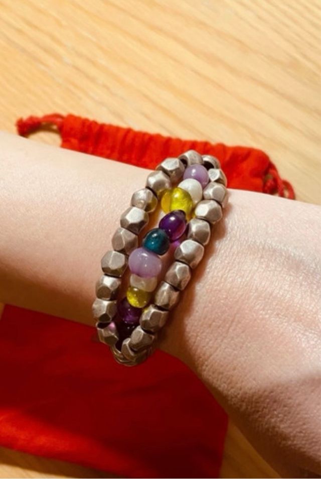 Pulseras Uno de 50 Multicolor y Plata