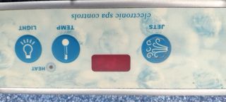 Jacuzzi Spa exterior azul