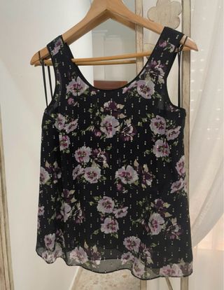 Top floral Massimo Dutti