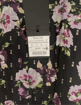 Top floral Massimo Dutti