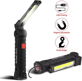 LAMPADA TORCIA DA LAVORO RICARICABILE LED COB