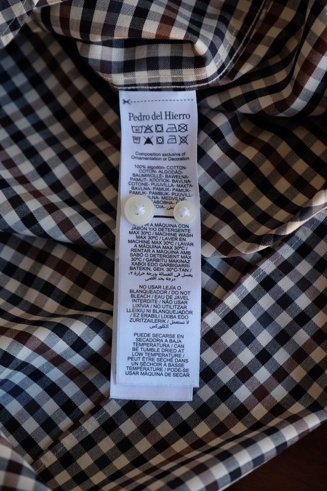 Camisa Pedro del Hierro cuadros L