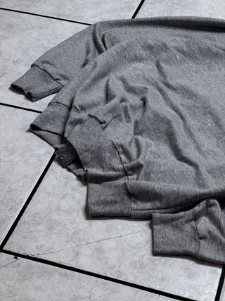 Felpa Nike con cappuccio grigia zip