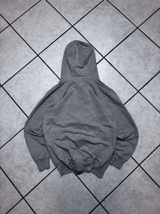 Felpa Nike con cappuccio grigia zip