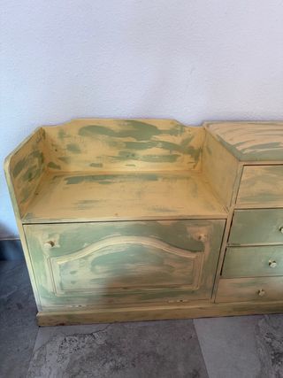 Mueble zapatero de madera