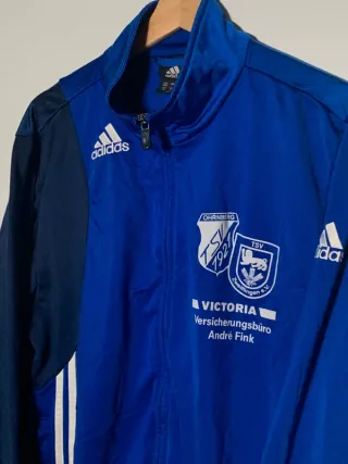 Sudadera Adidas vintage, chaqueta retro Y2K azul