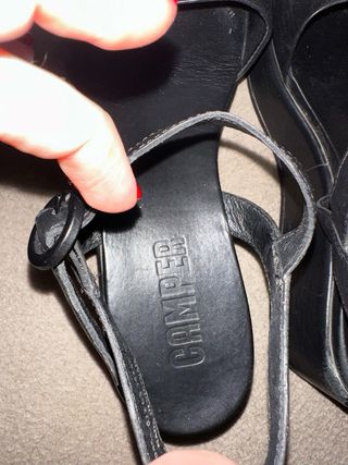 Sandalias Camper Negras Mujer 