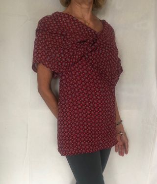 Blusa crepé estampado diseño talla única