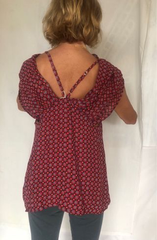 Blusa crepé estampado diseño talla única