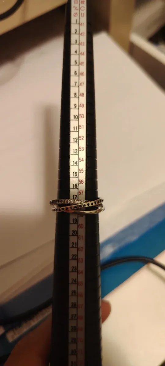 Anello Argento 3 in 1 Misura 8.5