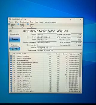 Lote 3 SSD Kingston 480GB (Con fallos)