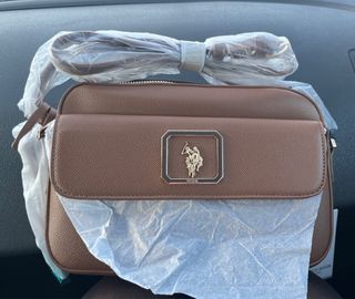 Bolso bandolera U.S. Polo Assn. marrón
