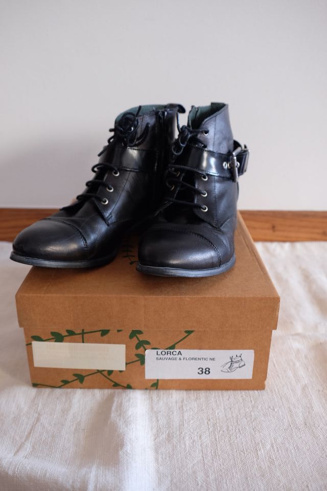 Botines de piel talla 38