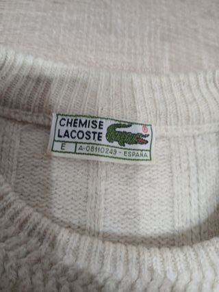 Jersey Lacoste Beige Talla M