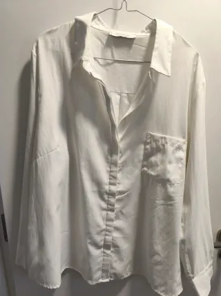 Camisa Blanca Mango Talla XL