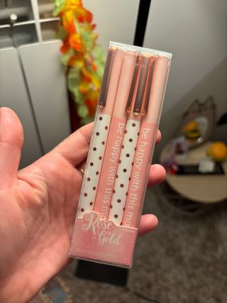 Set 4 Penne Gel Miniso Rose Gold