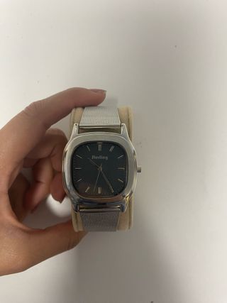 Reloj Sterling Negro y Plateado