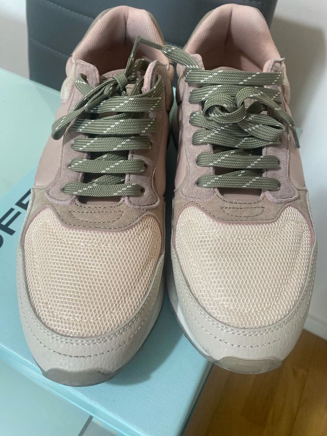 Zapatillas Hoff Mujer Talla 38 Beige/Rosa