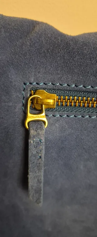 Bolso Zadig & Voltaire Azul y Dorado