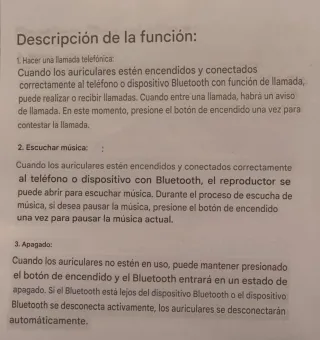 Auriculares Bluetooth inalámbricos. Nuevos.