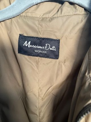 Abrigo Massimo Dutti Mujer Beige