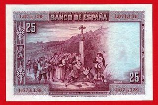 25 Pesetas 1928 El Banco de España