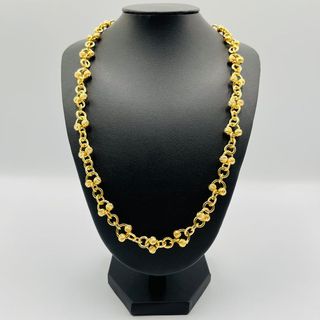 GARGANTILLA BOLAS DIAMANTADAS 18K