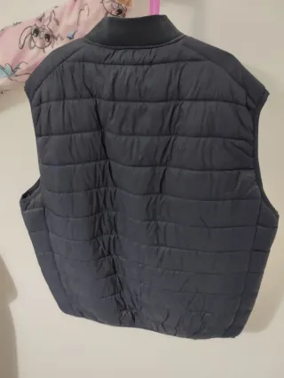 Chaleco acolchado azul  hombre