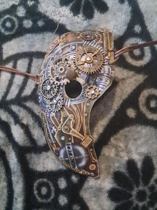 Media máscara disfraz steampunk