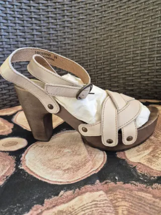 Sandalias Fly London Beige/Marrón Talla 38